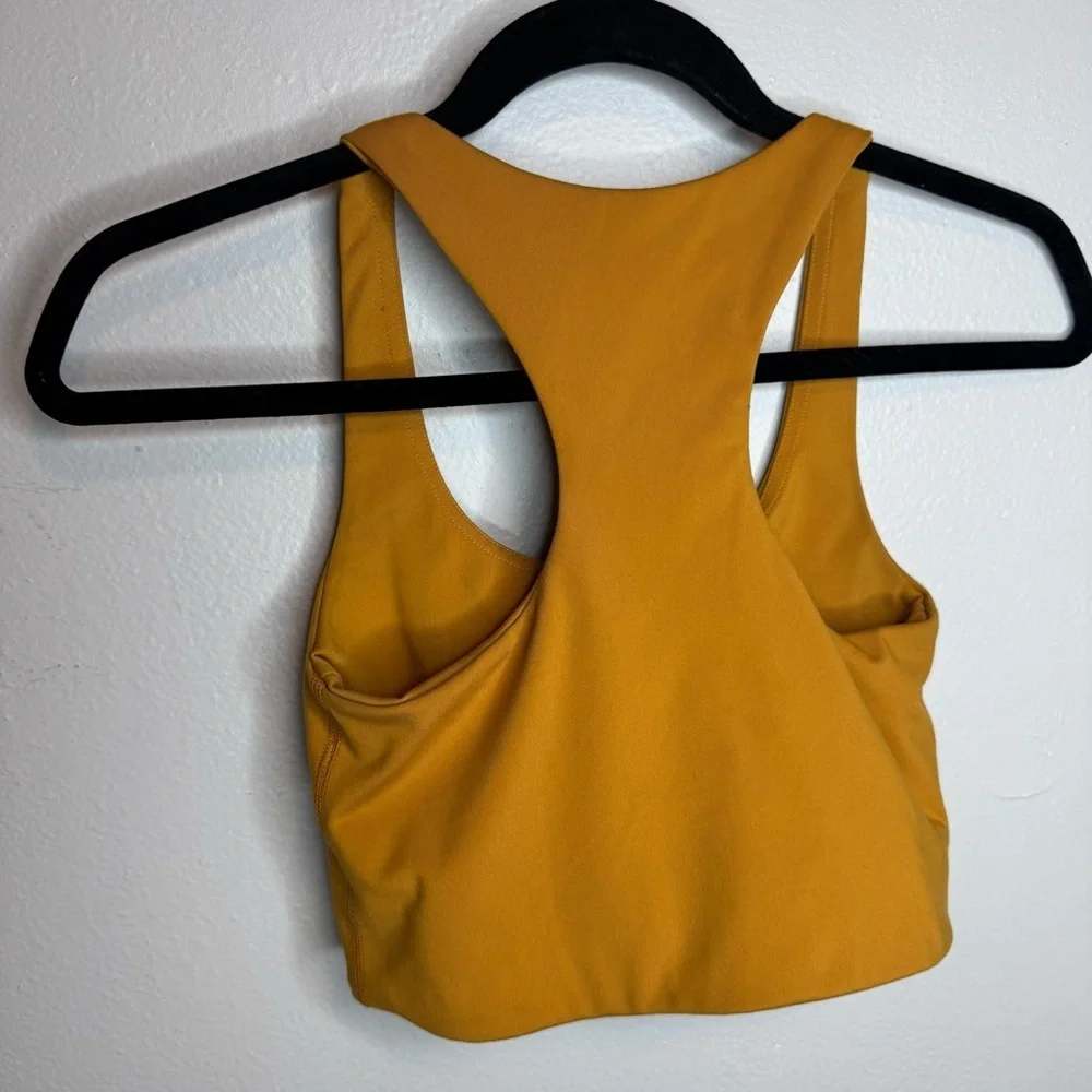 GIRLFRIEND COLLECTIVE Paloma Bra Top in Golden Yellow